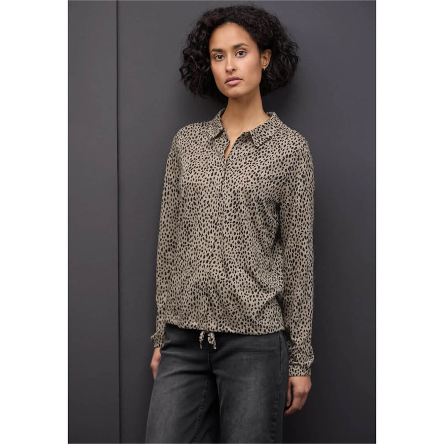 Street One kuosipaita, beige - Moment.fi