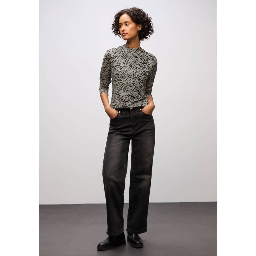 Street One mesh-paita, beige - Moment.fi