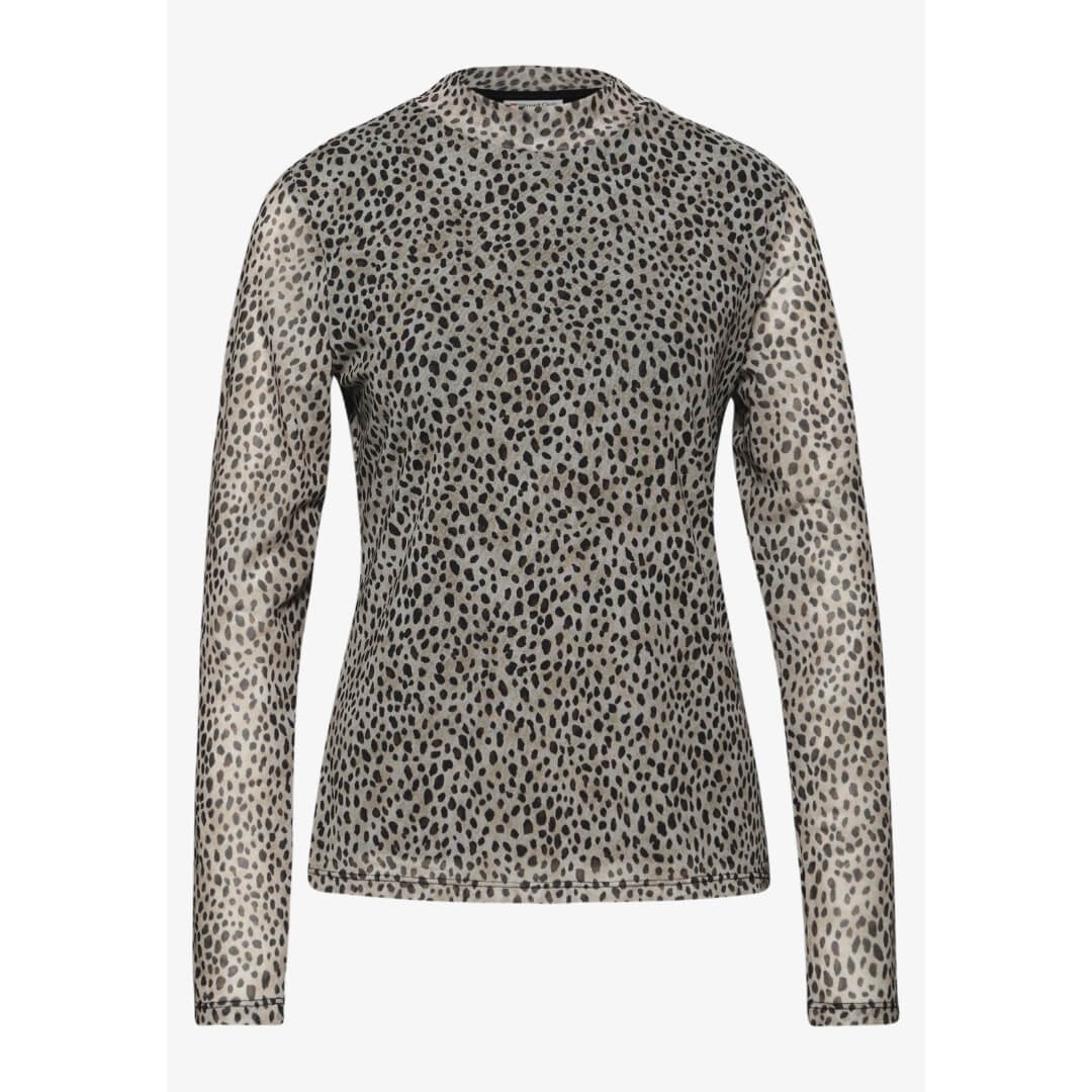 Street One mesh-paita, beige - Moment.fi