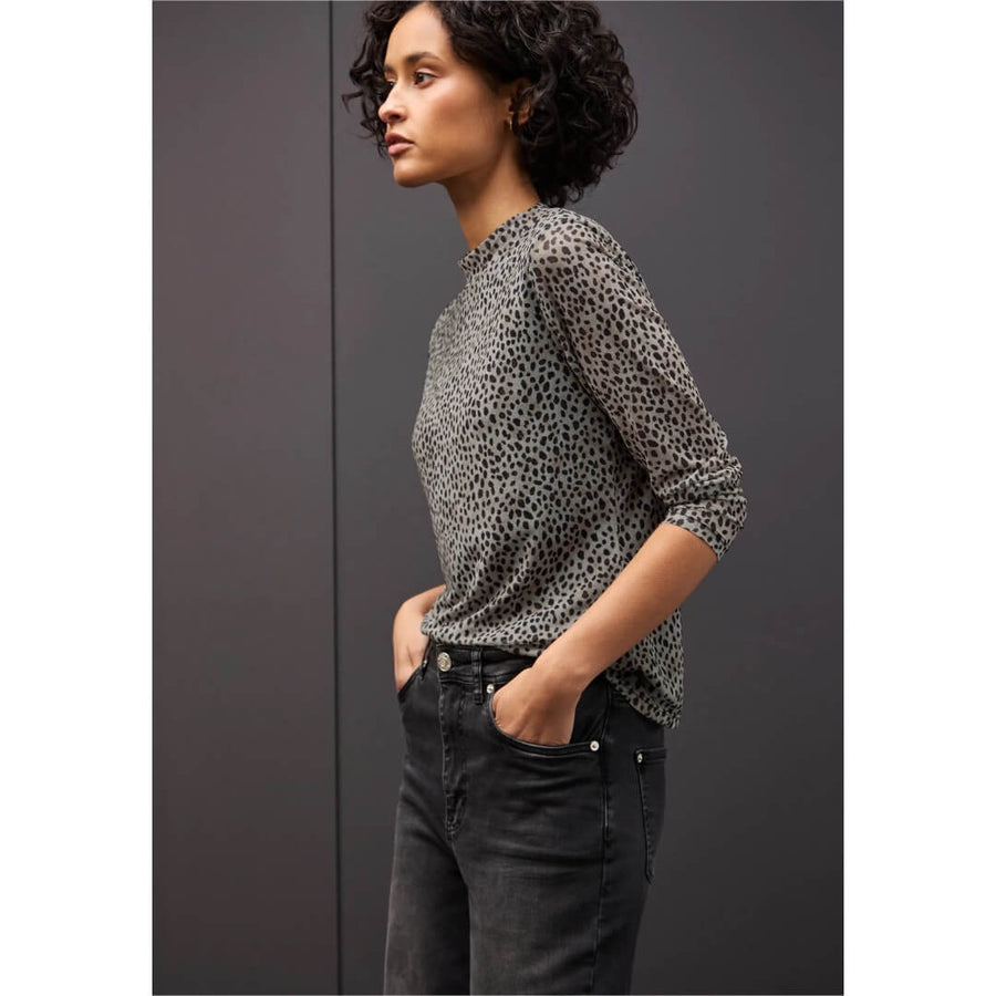 Street One mesh-paita, beige - Moment.fi