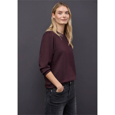 Street One collegepaita modaali, viininpunainen