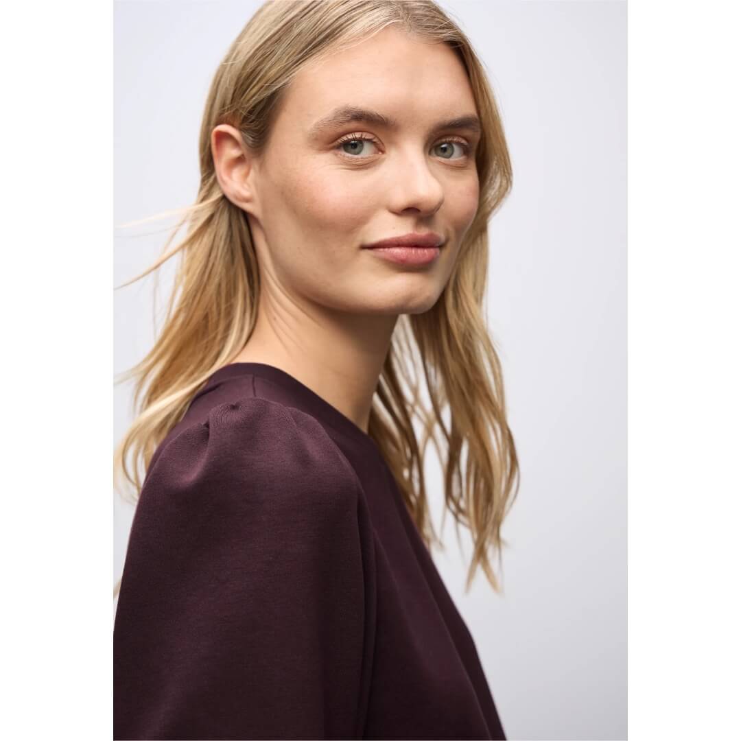 Street One collegepaita modaali, viininpunainen