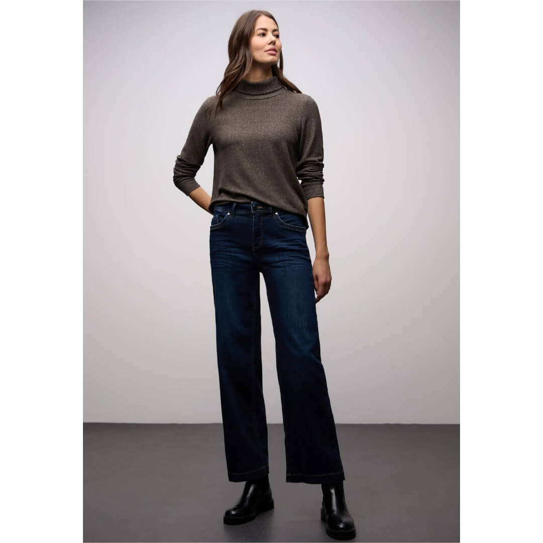 Street One pooloneule, ruskea