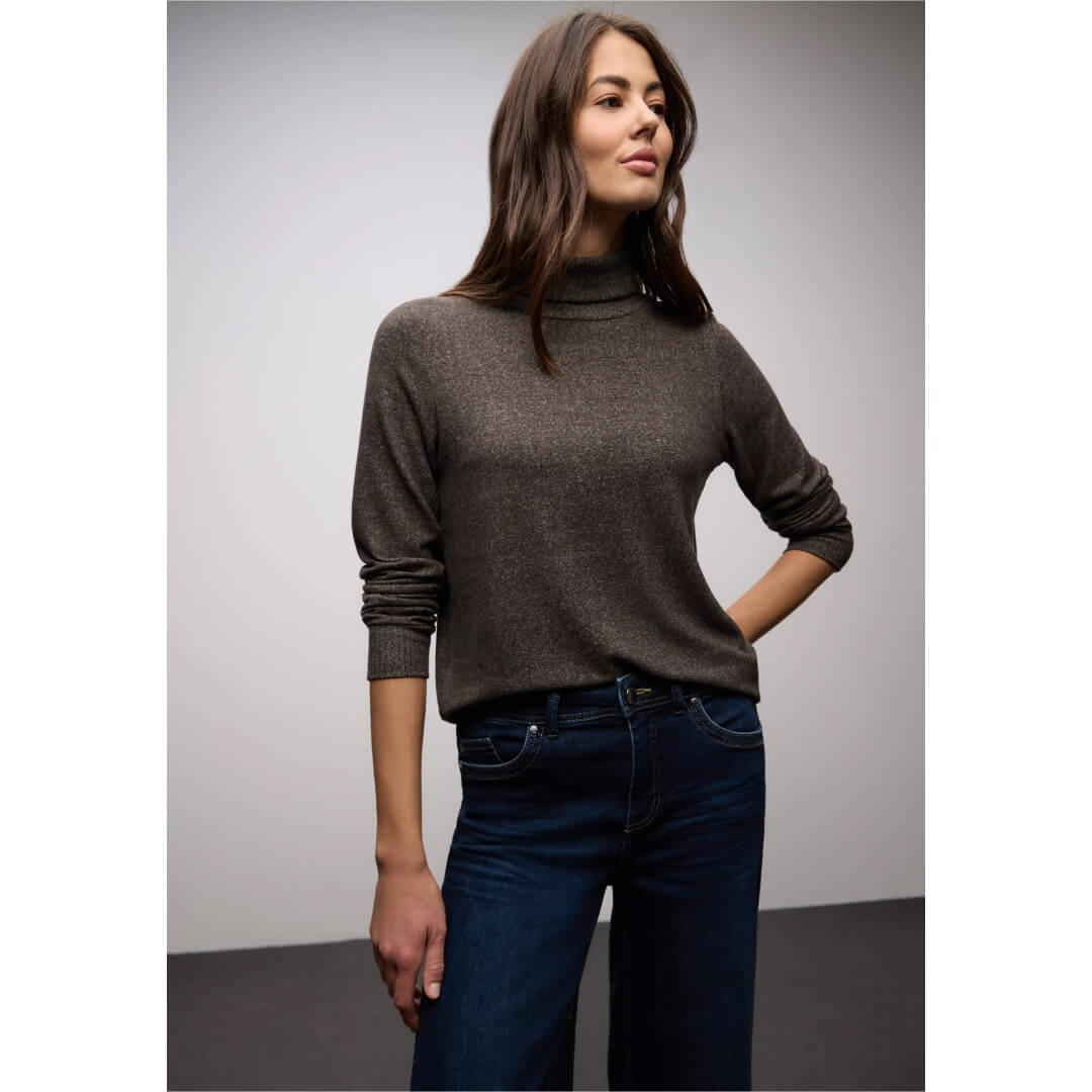 Street One pooloneule, ruskea