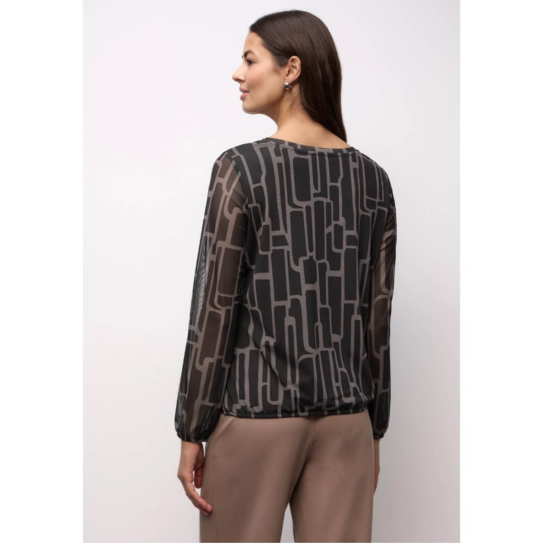 Street One meshpaita kuosi, musta