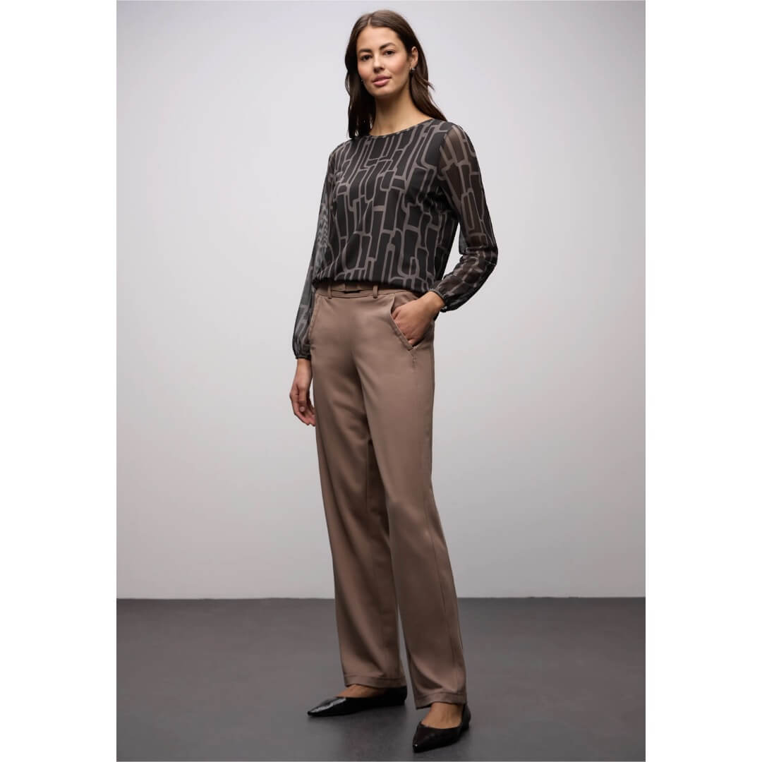 Street One meshpaita kuosi, musta