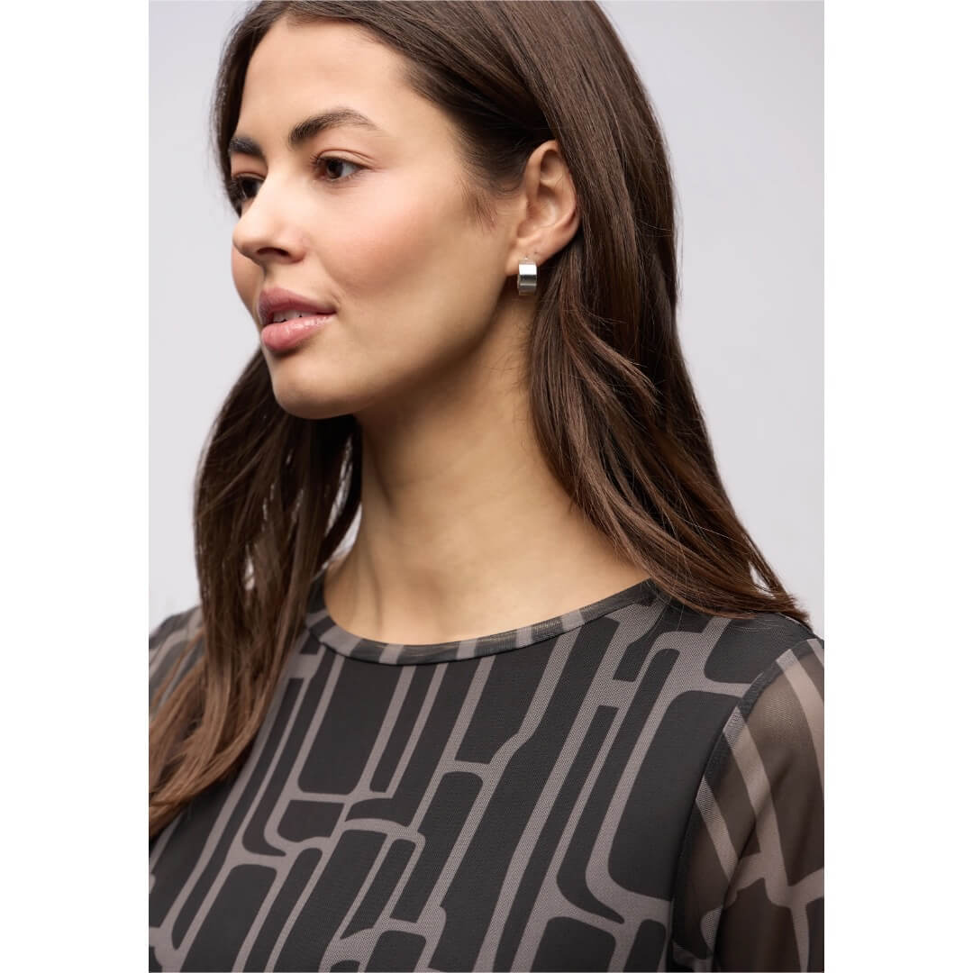 Street One meshpaita kuosi, musta