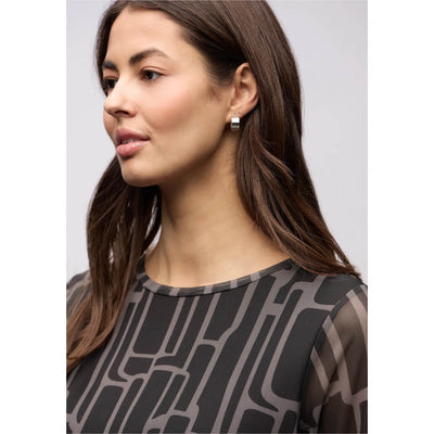 Street One meshpaita kuosi, musta