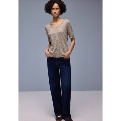 Street One t-paita Leo, beige