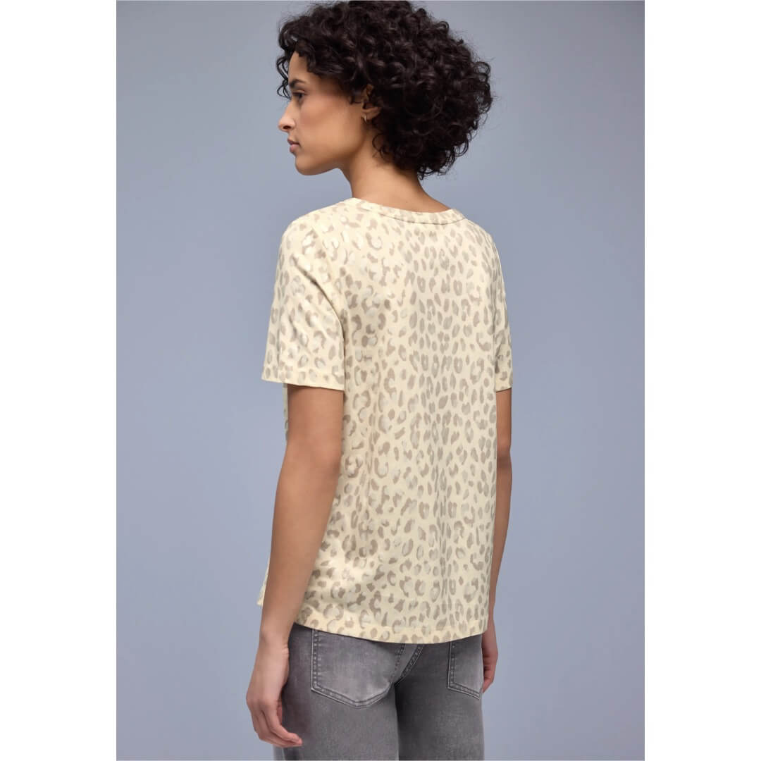 Street One t-paita Leo shiny, beige