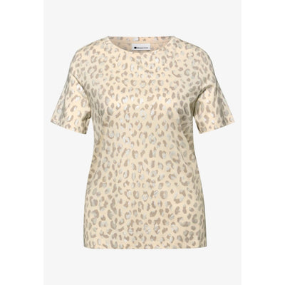 Street One t-paita Leo shiny, beige