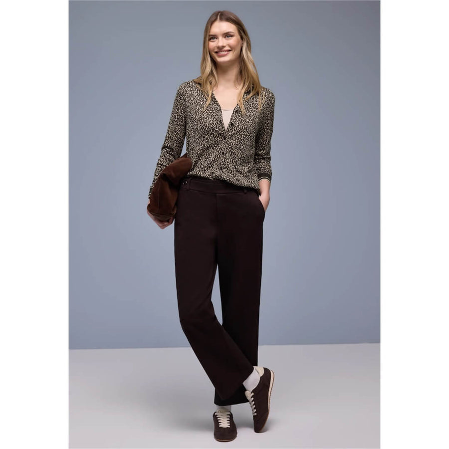 Street One jerseypaita, ruskea