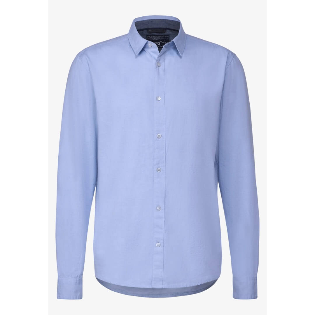 Street One kauluspaita oxford, vaaleansininen - Moment.fi