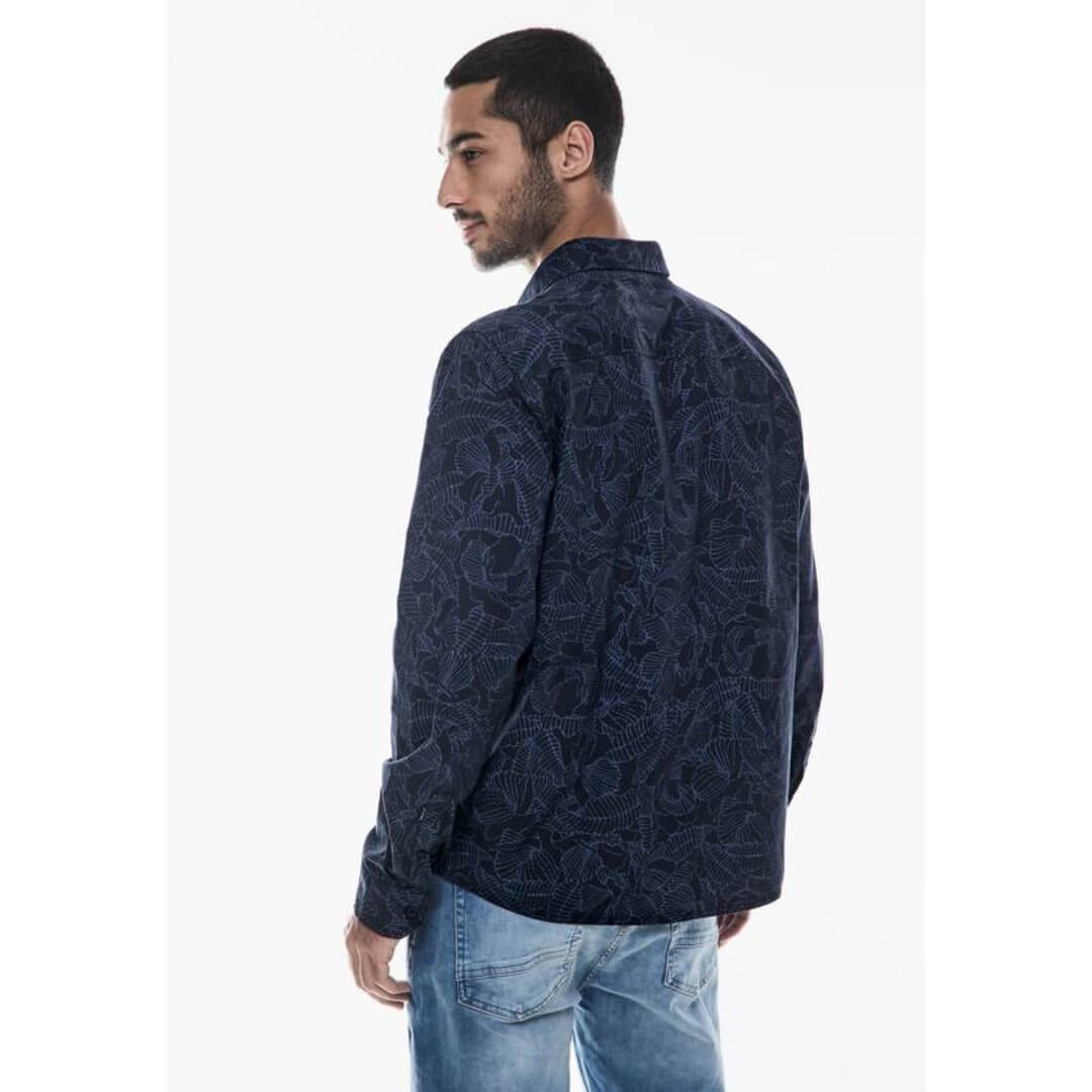 Street One kuosipaita, tummansininen - Moment.fi