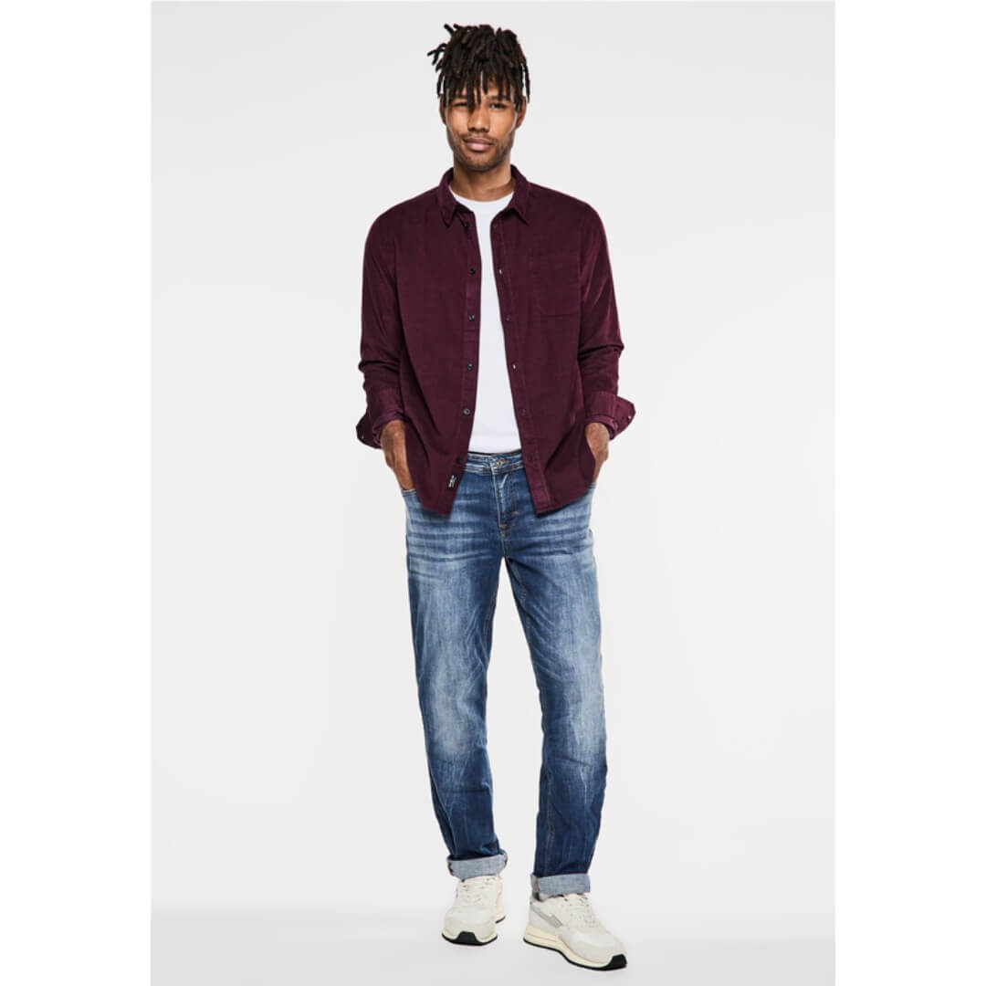 Street One samettipaita, viininpunainen - Moment.fi