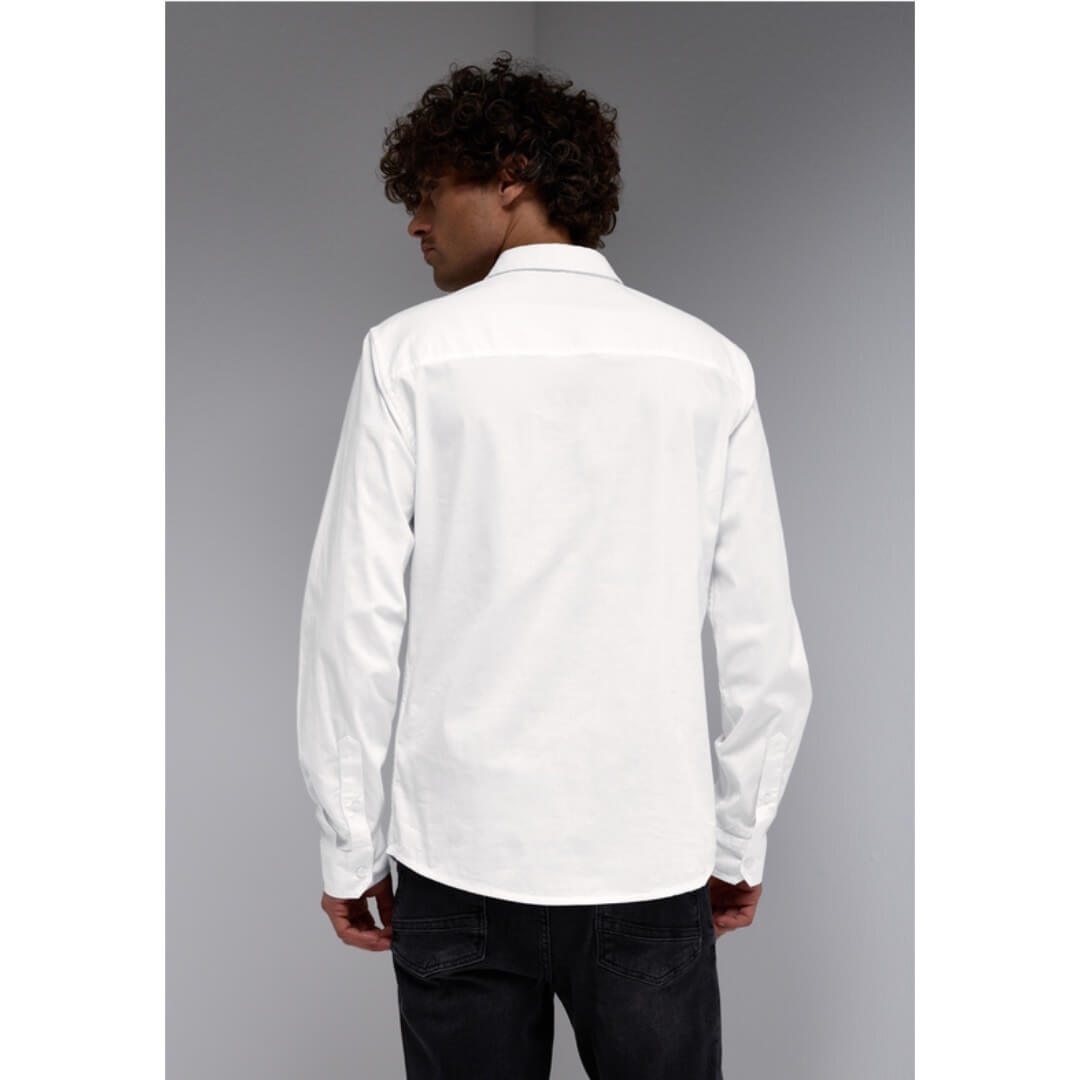 Street One kauluspaita stretch, valkoinen - Moment.fi