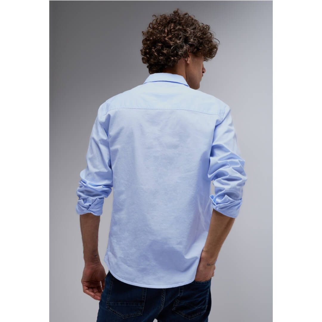 Street One kauluspaita stretch, vaaleansininen - Moment.fi