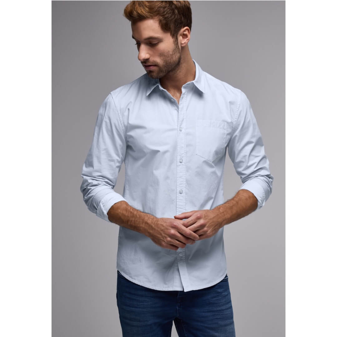 Street One kauluspaita, vaaleansininen - Moment.fi