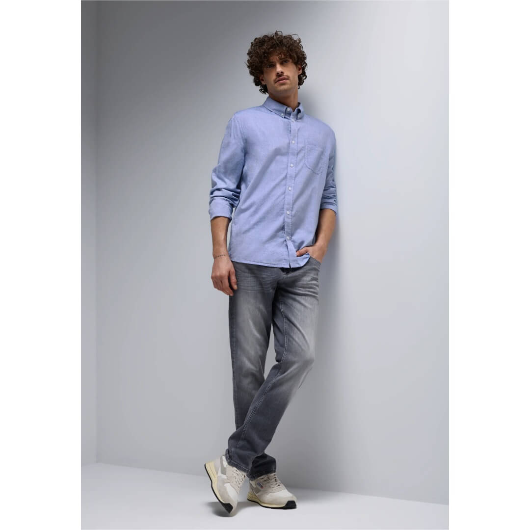 Street One kauluspaita, vaaleansininen - Moment.fi