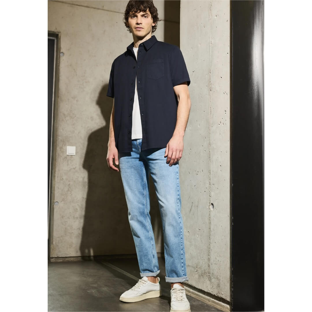 Street One struktuuripaita, tummansininen - Moment.fi