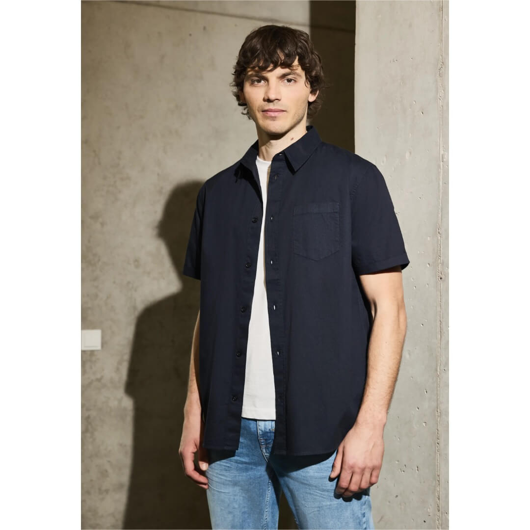 Street One struktuuripaita, tummansininen - Moment.fi