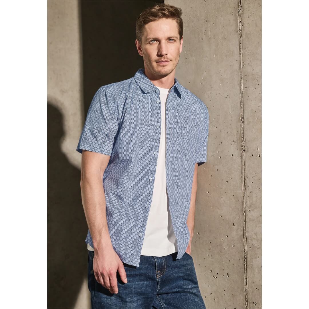 Street One kuosipaita, sininen - Moment.fi