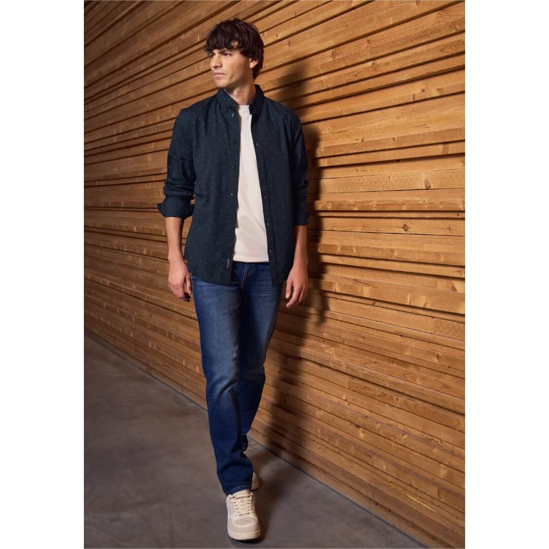 Street One kauluspaita, tummansininen - Moment.fi