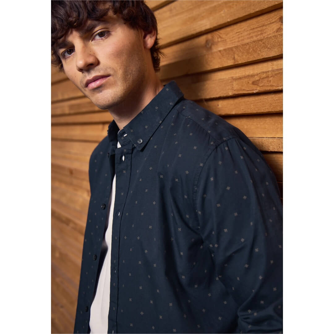 Street One kauluspaita, tummansininen - Moment.fi