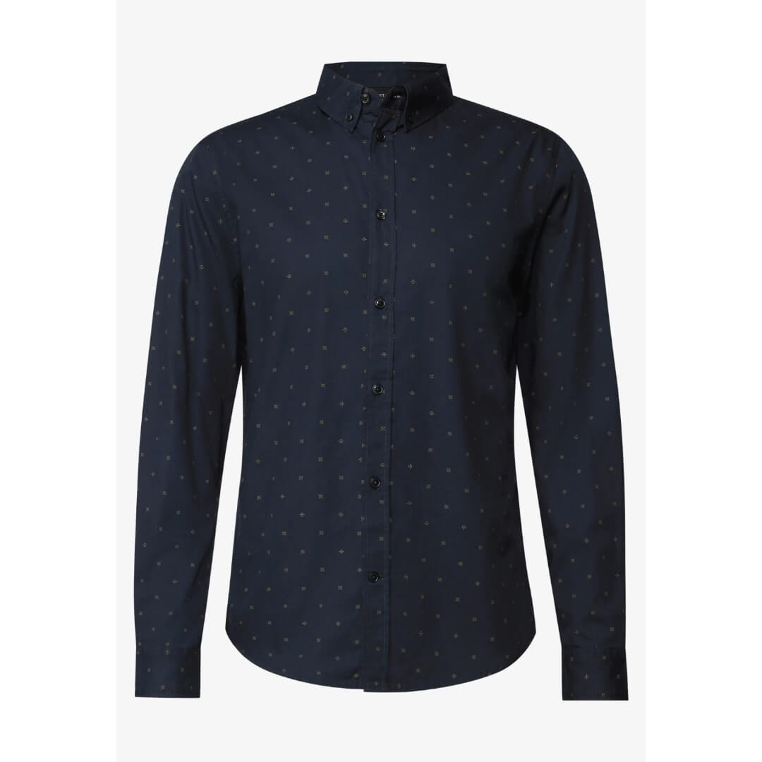 Street One kauluspaita, tummansininen - Moment.fi