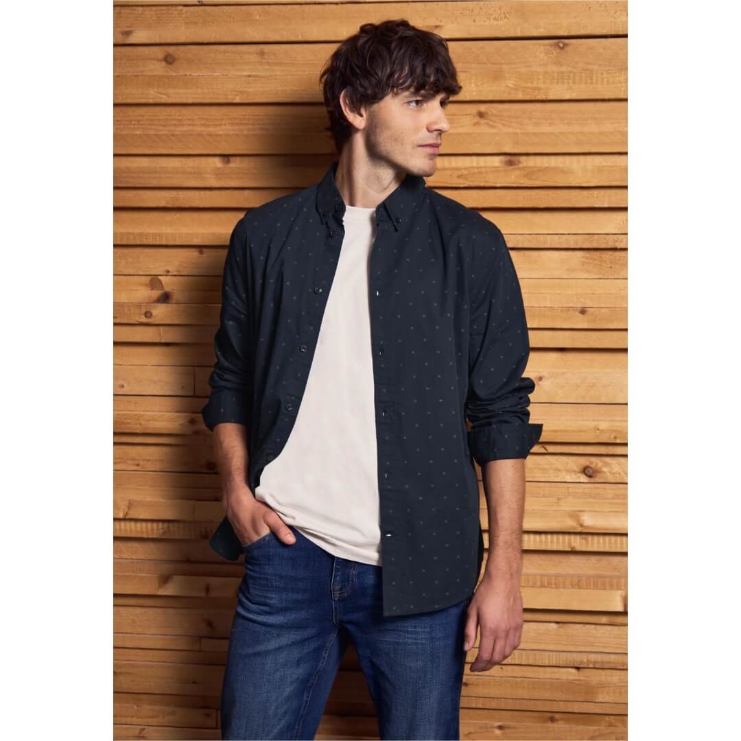 Street One kauluspaita, tummansininen - Moment.fi