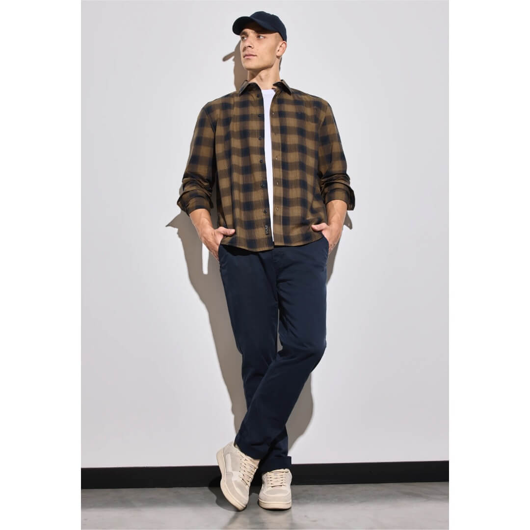 STREET ONE ruutupaita, sininen - Moment.fi