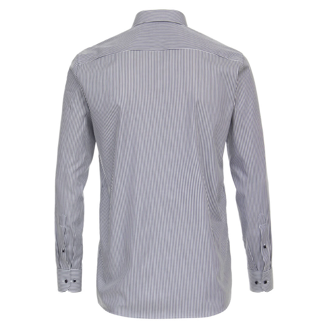 Casamoda blokkiraitapaita stretch, sininen - Moment.fi