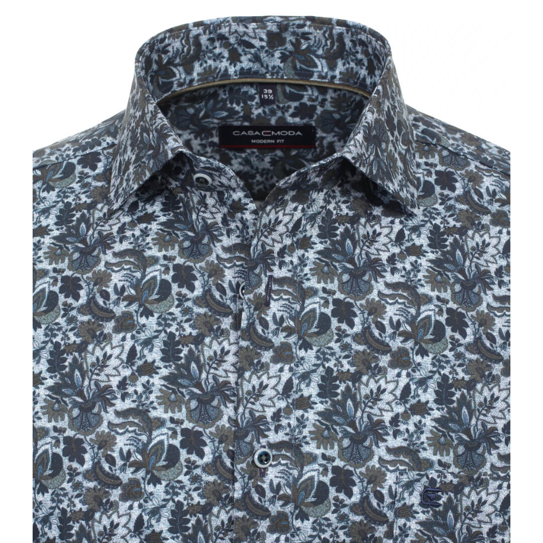 Casamoda paita stretch, sininen - Moment.fi