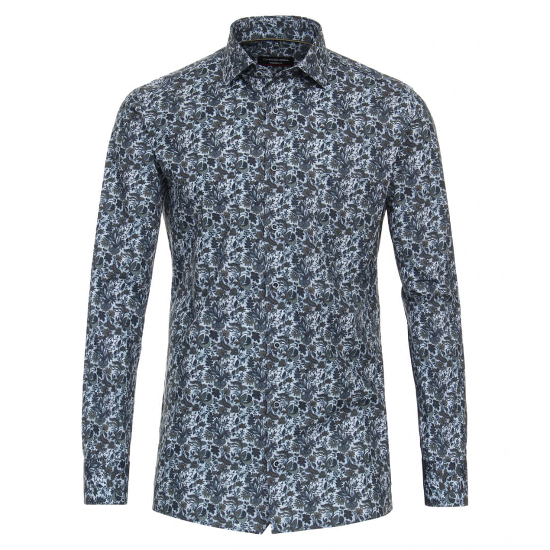 Casamoda paita stretch, sininen - Moment.fi