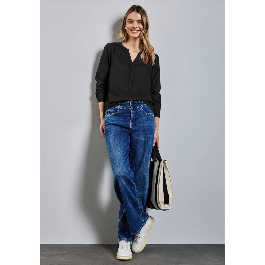 Street One paita Bamika, musta - Moment.fi