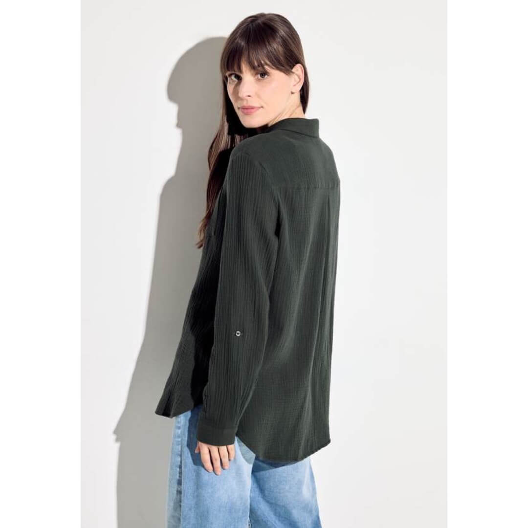 Cecil puuvillapaita, tummaoliivi - Moment.fi