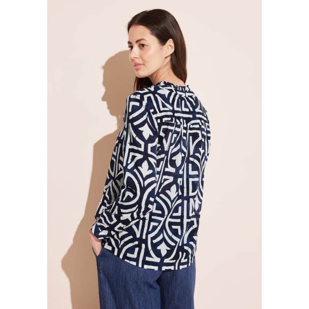 Street One kuosipaita, sininen - Moment.fi