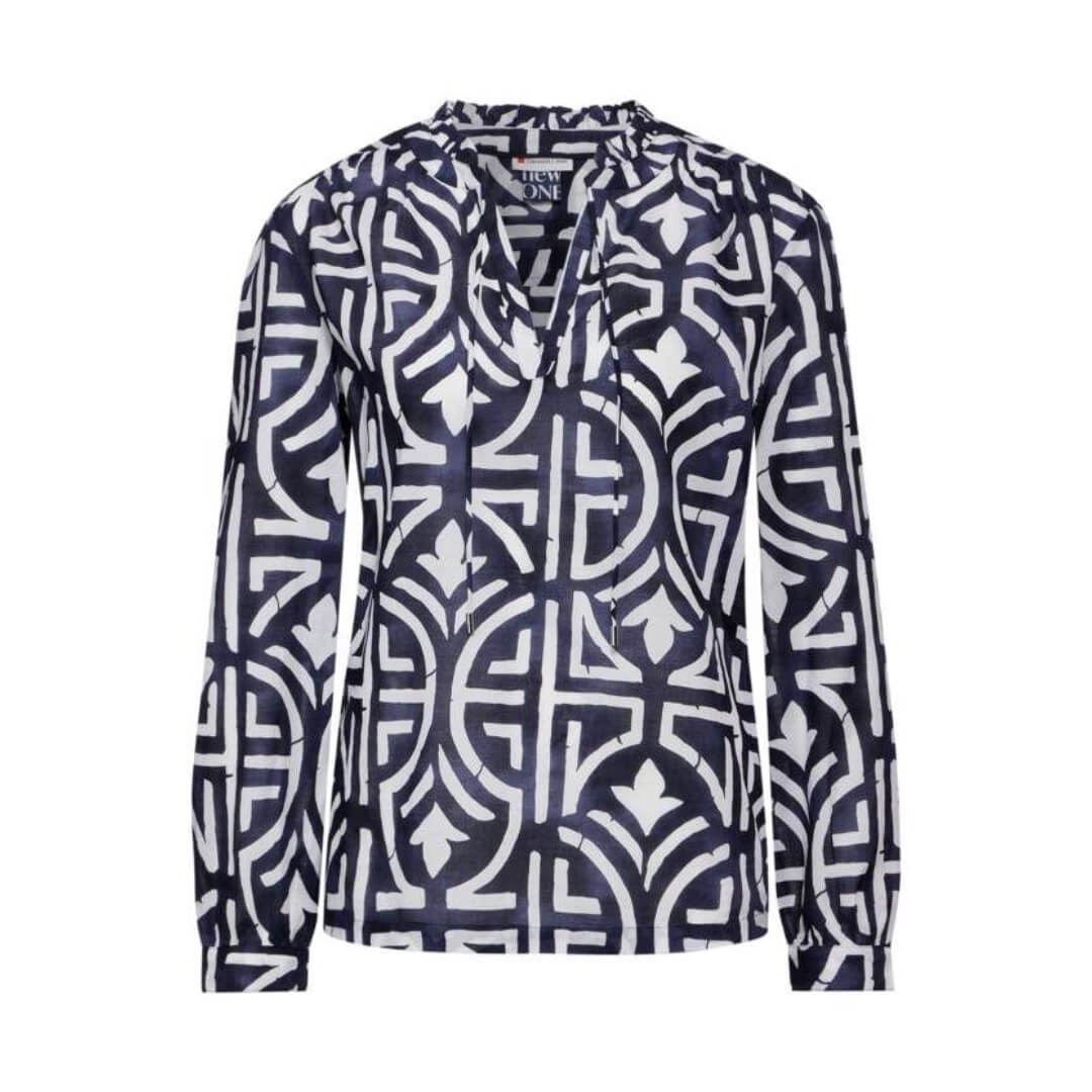 Street One kuosipaita, sininen - Moment.fi