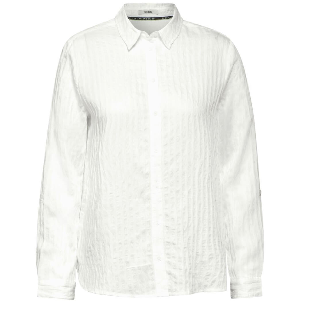 Cecil struktuuripaita, valkoinen - Moment.fi