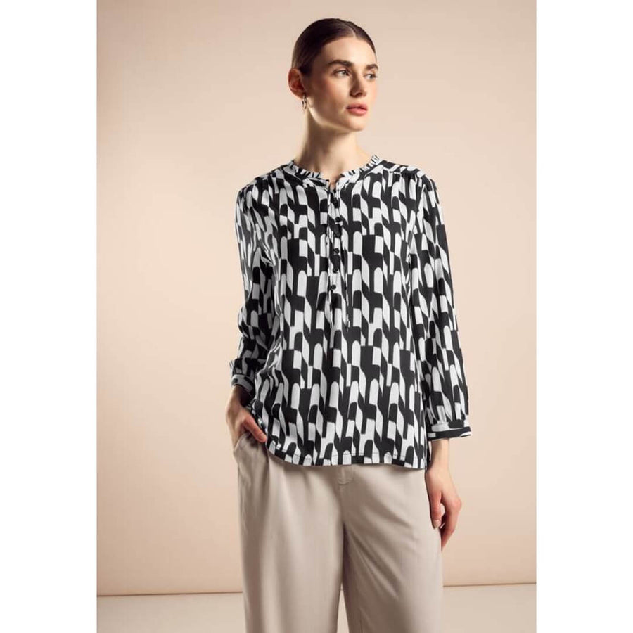 Street One kuosipaita, musta - Moment.fi