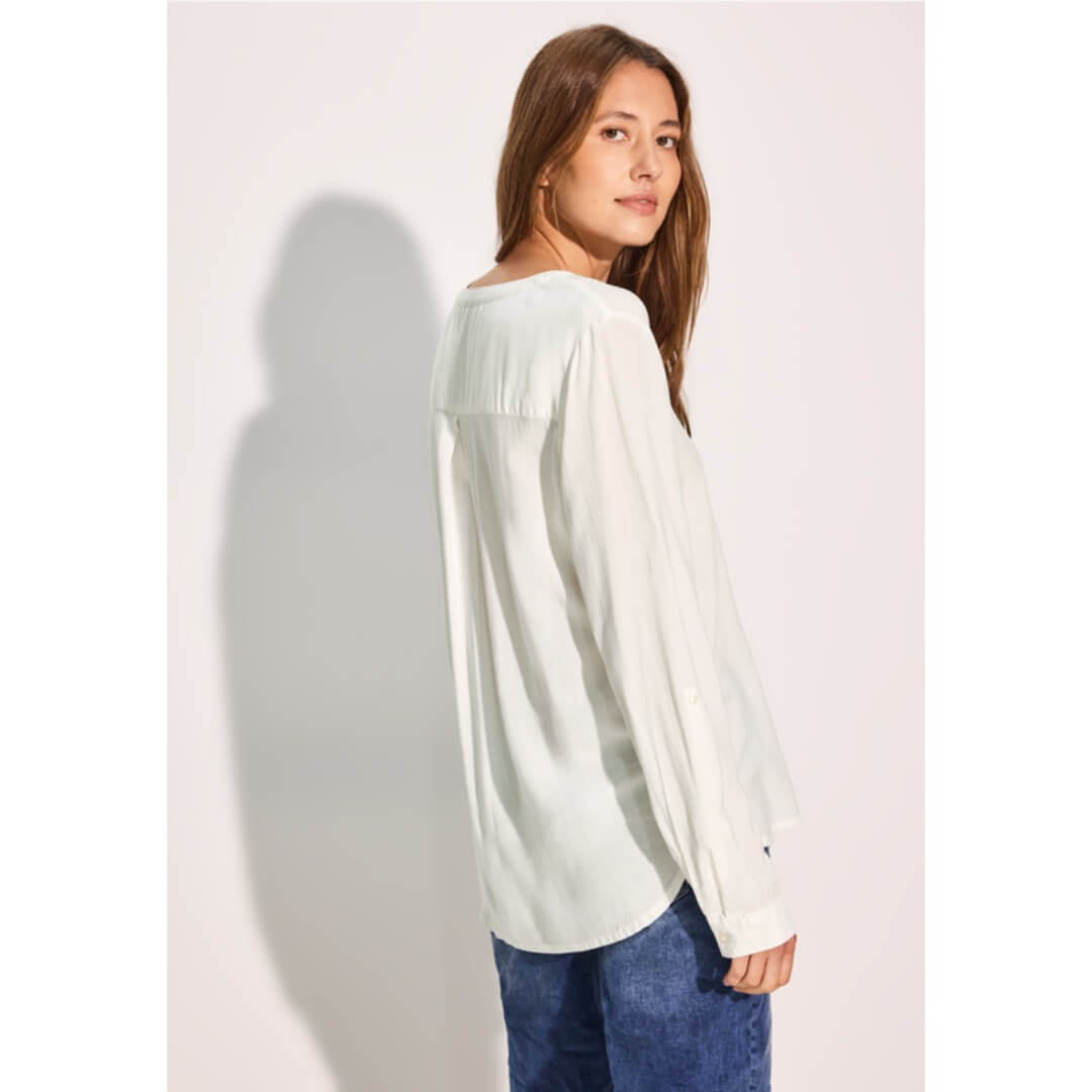 Cecil viskoosipaita, luonnonvalkoinen - Moment.fi