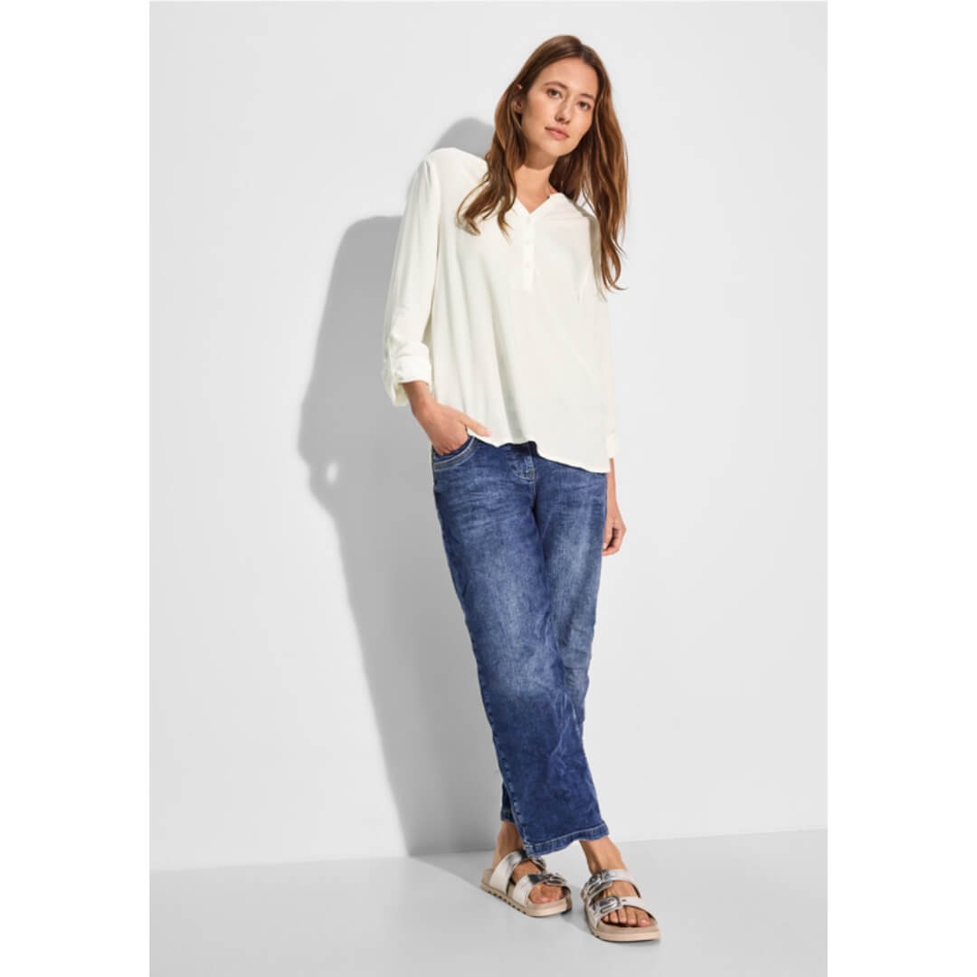 Cecil viskoosipaita, luonnonvalkoinen - Moment.fi