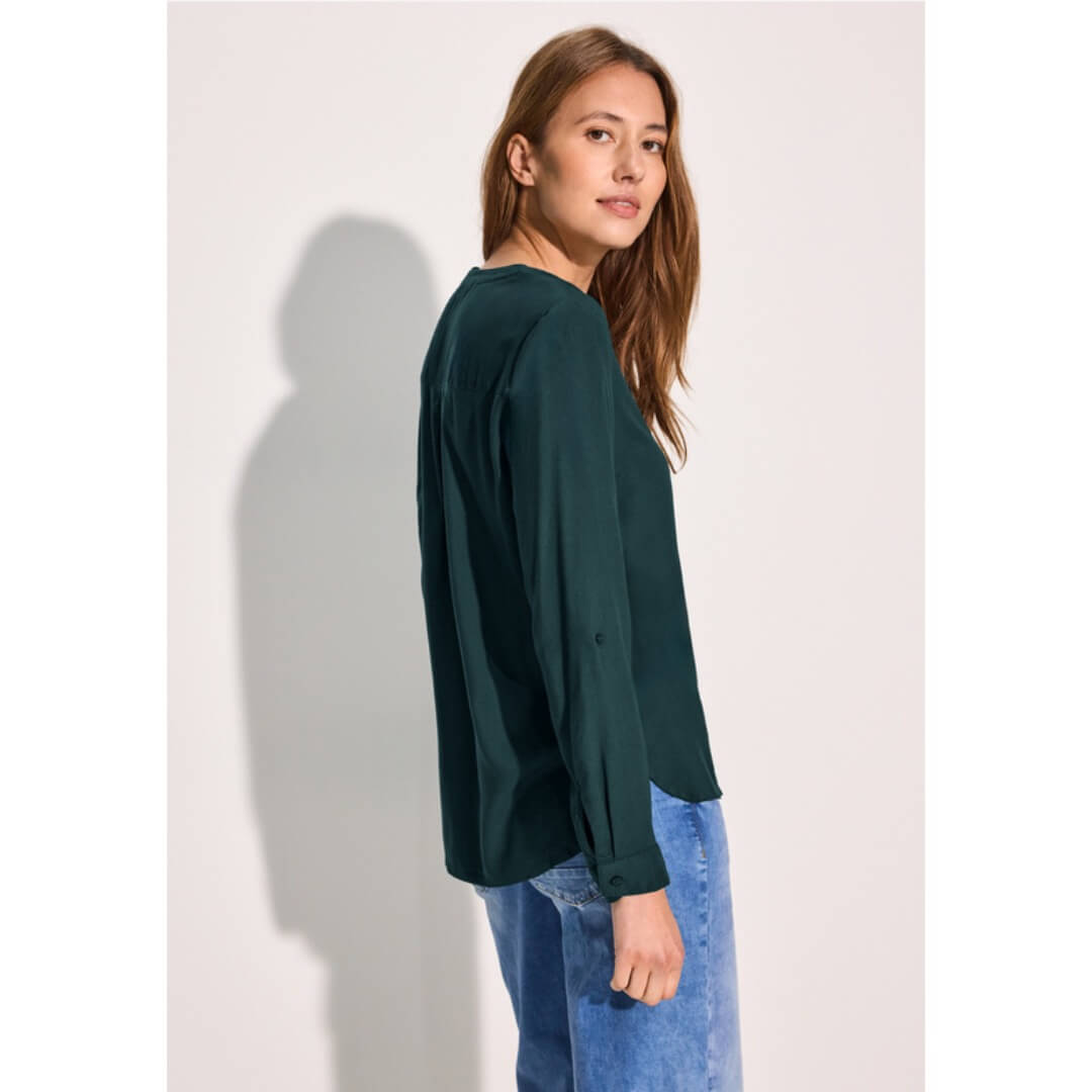 Cecil viskoosipaita, tummanvihreä - Moment.fi