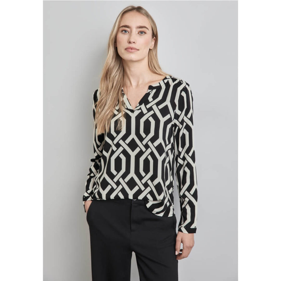 Street One kuosipaita, musta - Moment.fi