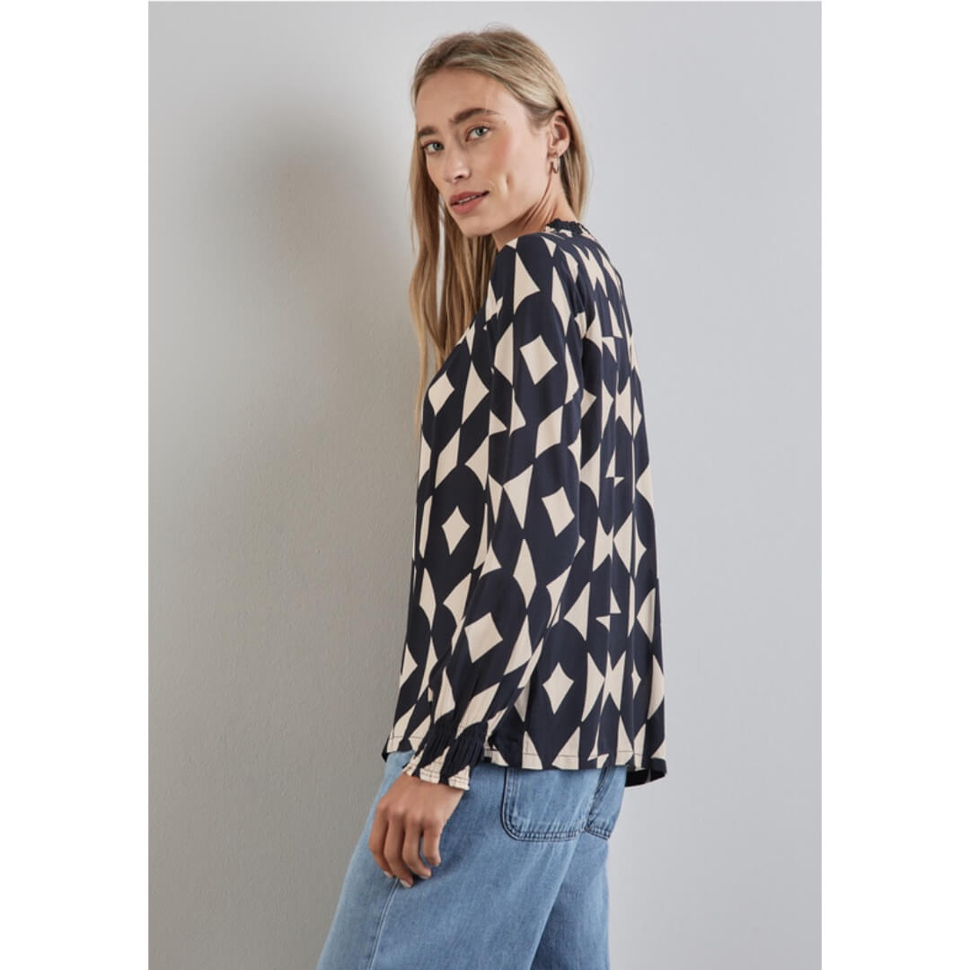 Street One kuosipaita, sininen - Moment.fi