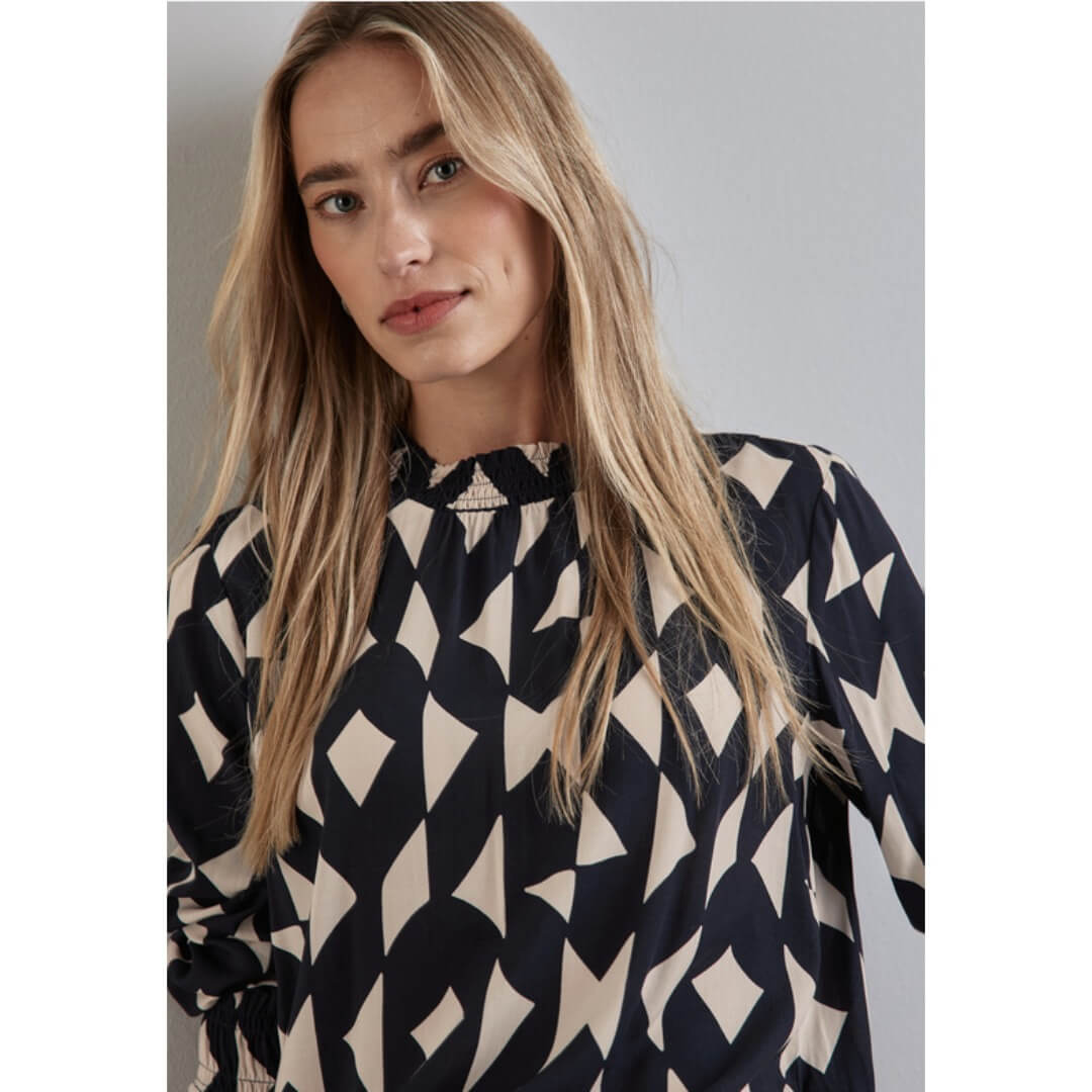 Street One kuosipaita, sininen - Moment.fi