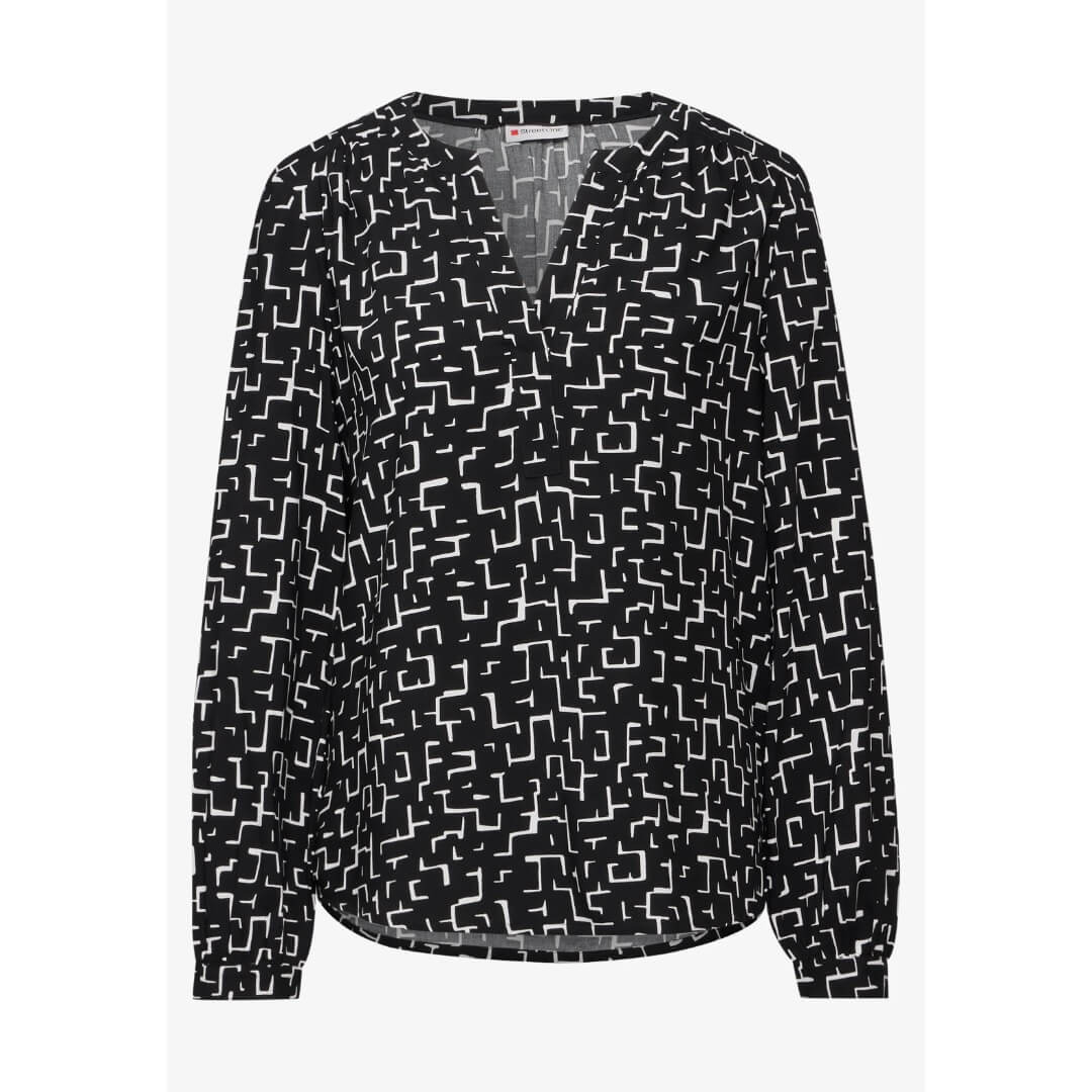 Street One kuosipaita, musta - Moment.fi