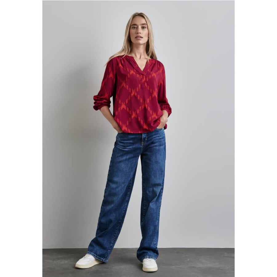 Street One kuosipaita, punainen - Moment.fi