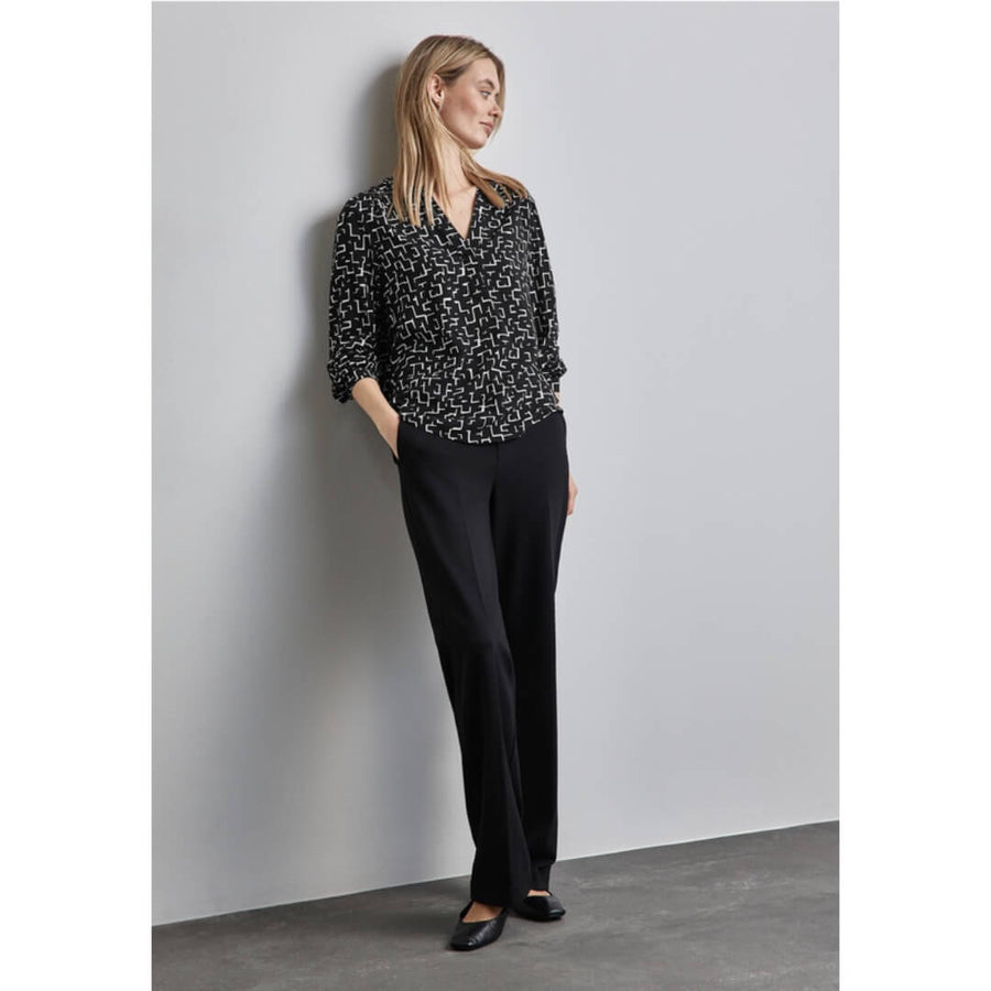 Street One kuosipaita, musta - Moment.fi