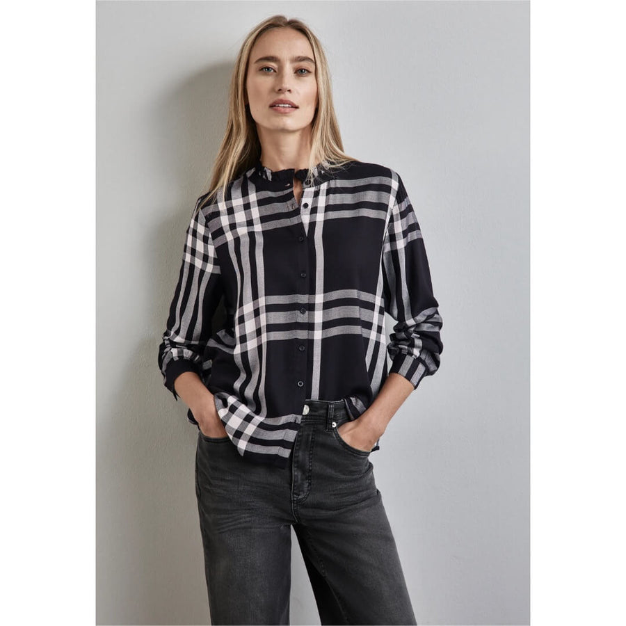 Street One ruutupaita, musta - Moment.fi